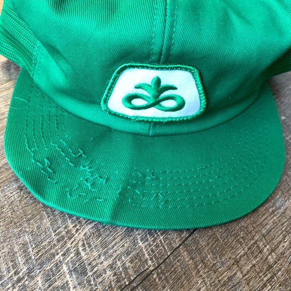 Vintage PIONEER SEED Snapback Trucker Hat Mesh Patch Cap K Brand USA RARE - Picture 4 of 6